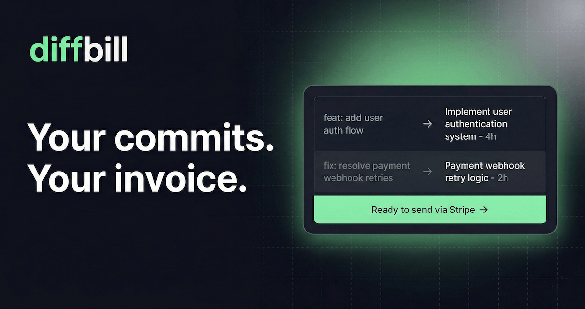 Introducing diffbill: turn GitHub work into invoices your clients approve faster